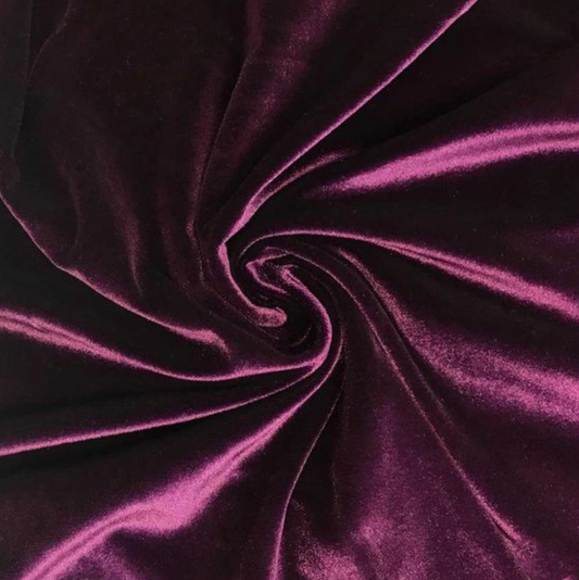 Fabric Plum Velvet - By the Yard