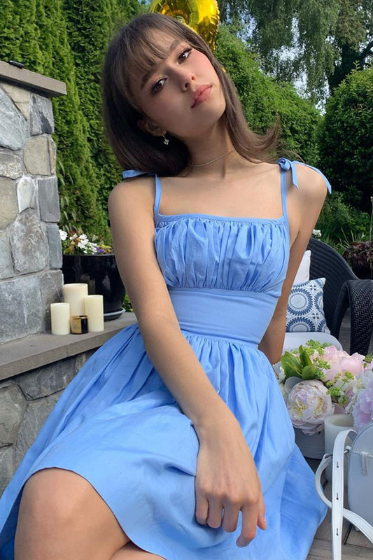 RTS - S - Kelly Dress Cinderella Blue Cotton