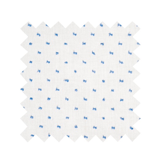 RTS - S - Grace Dress "Prim and Pepper" Blue Dotted Swiss