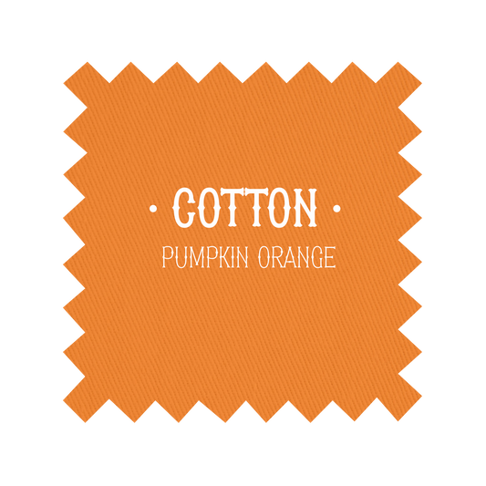 Fabric in Pumpkin Orange Cotton - By the Yard