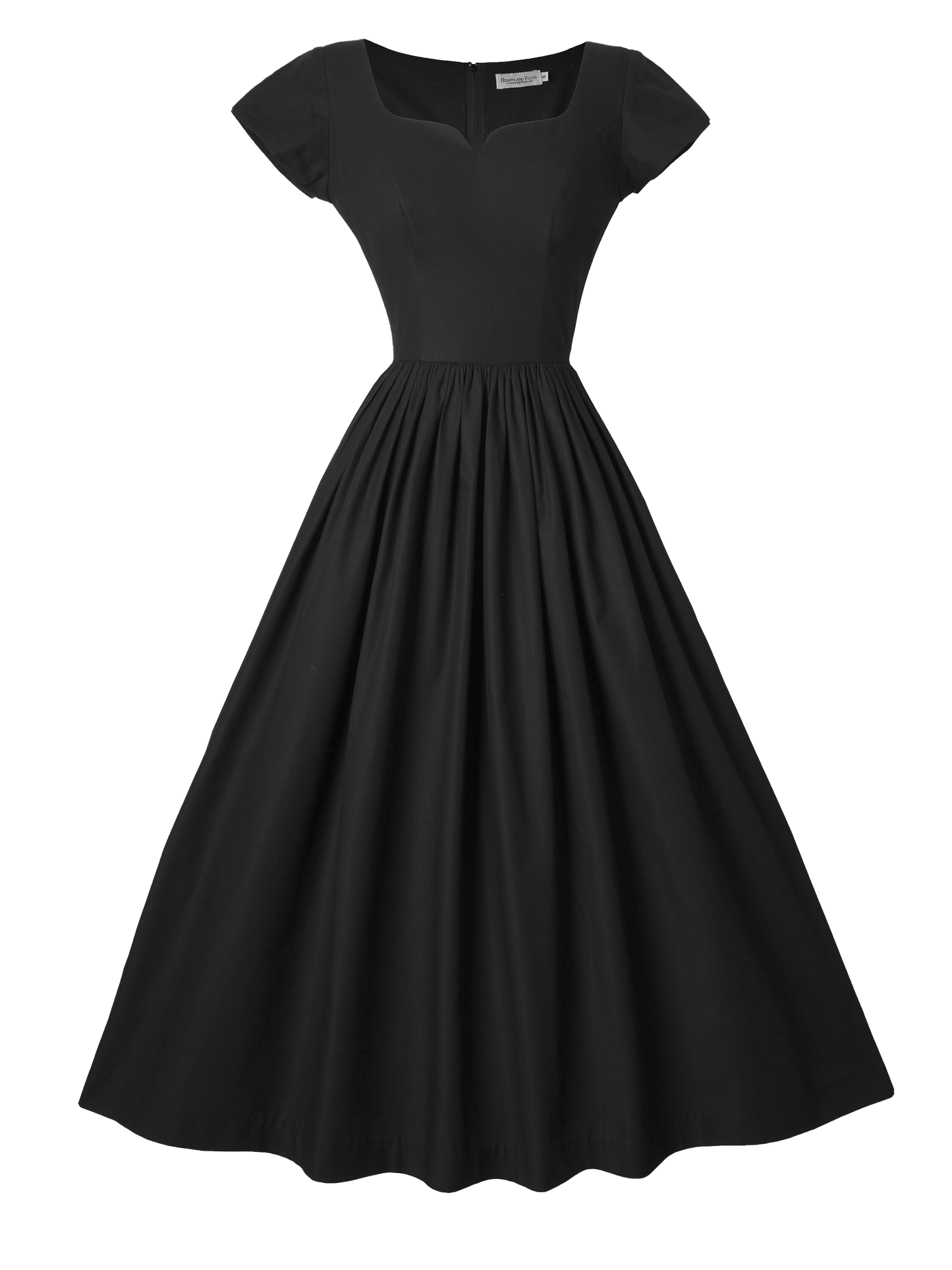RTS - S - Evelyn Dress Raven Black cotton