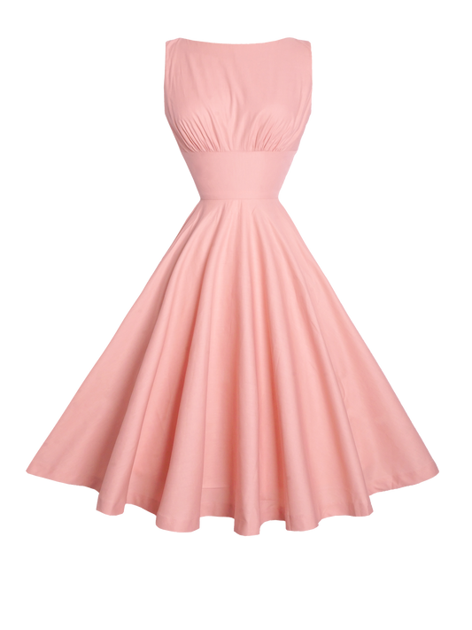 MTO - Norma Dress Dusty Pink Cotton