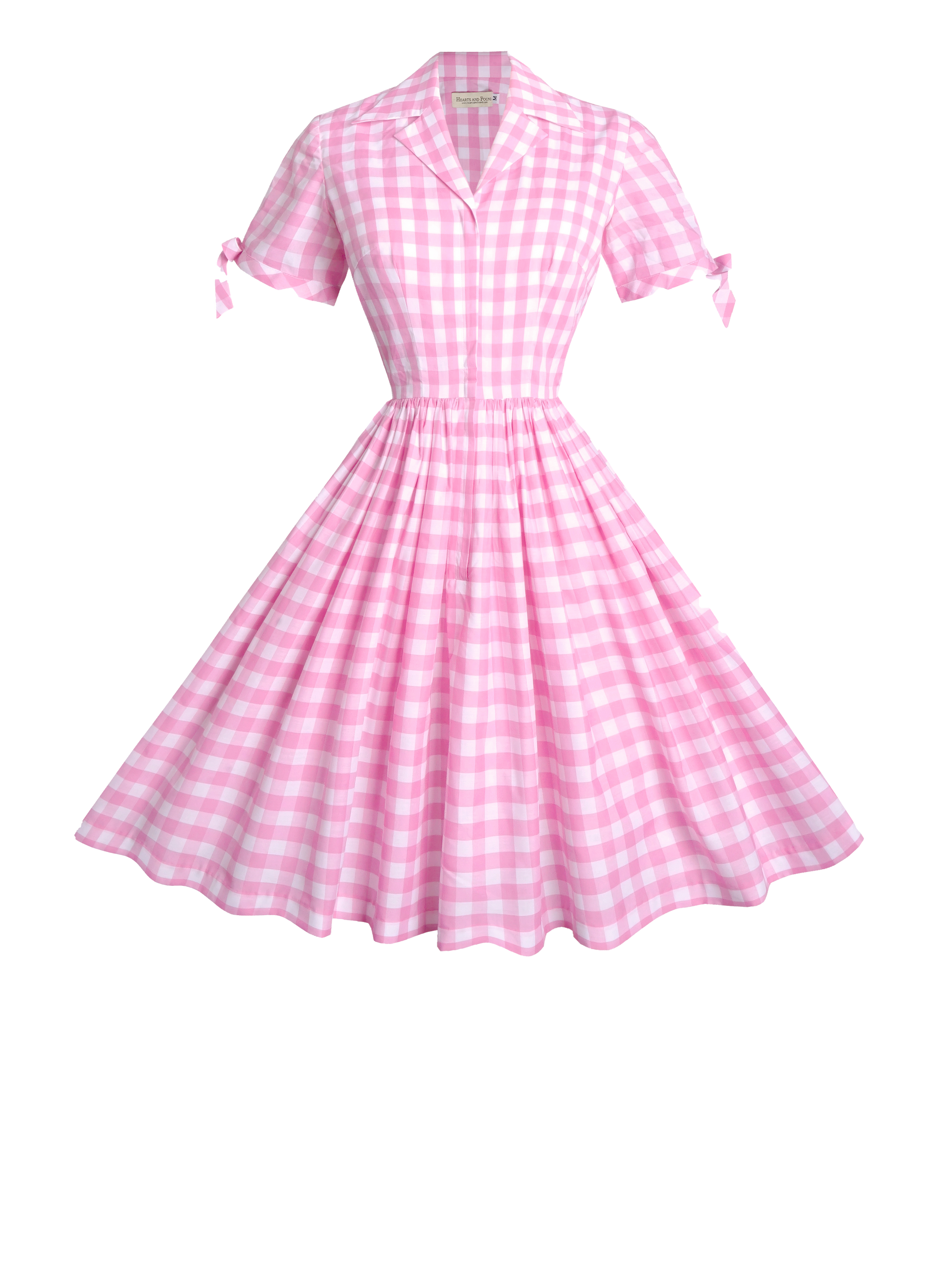 MTO - Trudie Dress Light Pink Gingham - Large Checks