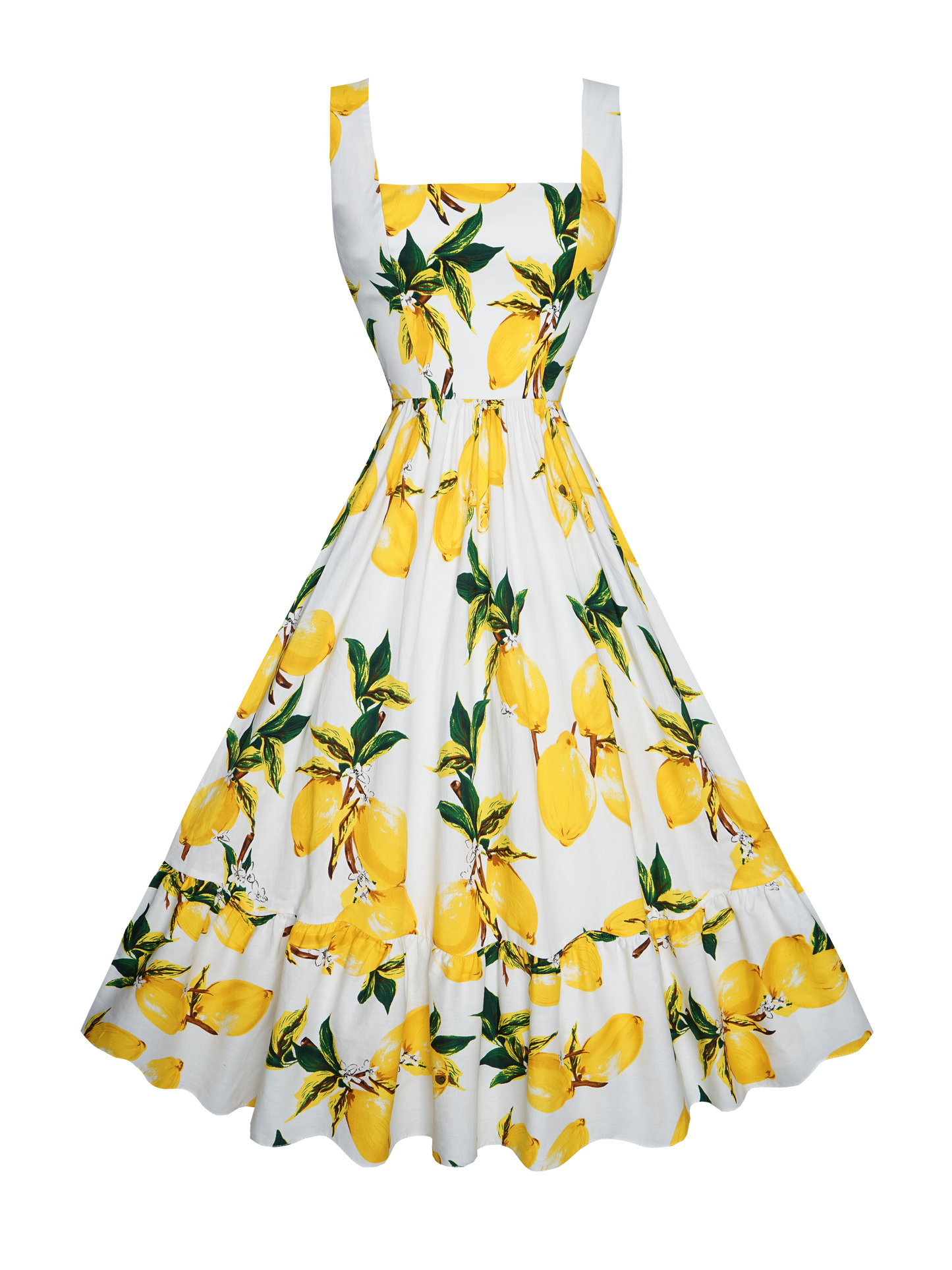 RTS - S - Henrietta Dress "Freshly Squeezed" Golden Yellow
