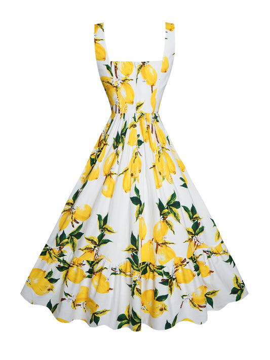 RTS - S - Henrietta Dress "Freshly Squeezed" Golden Yellow
