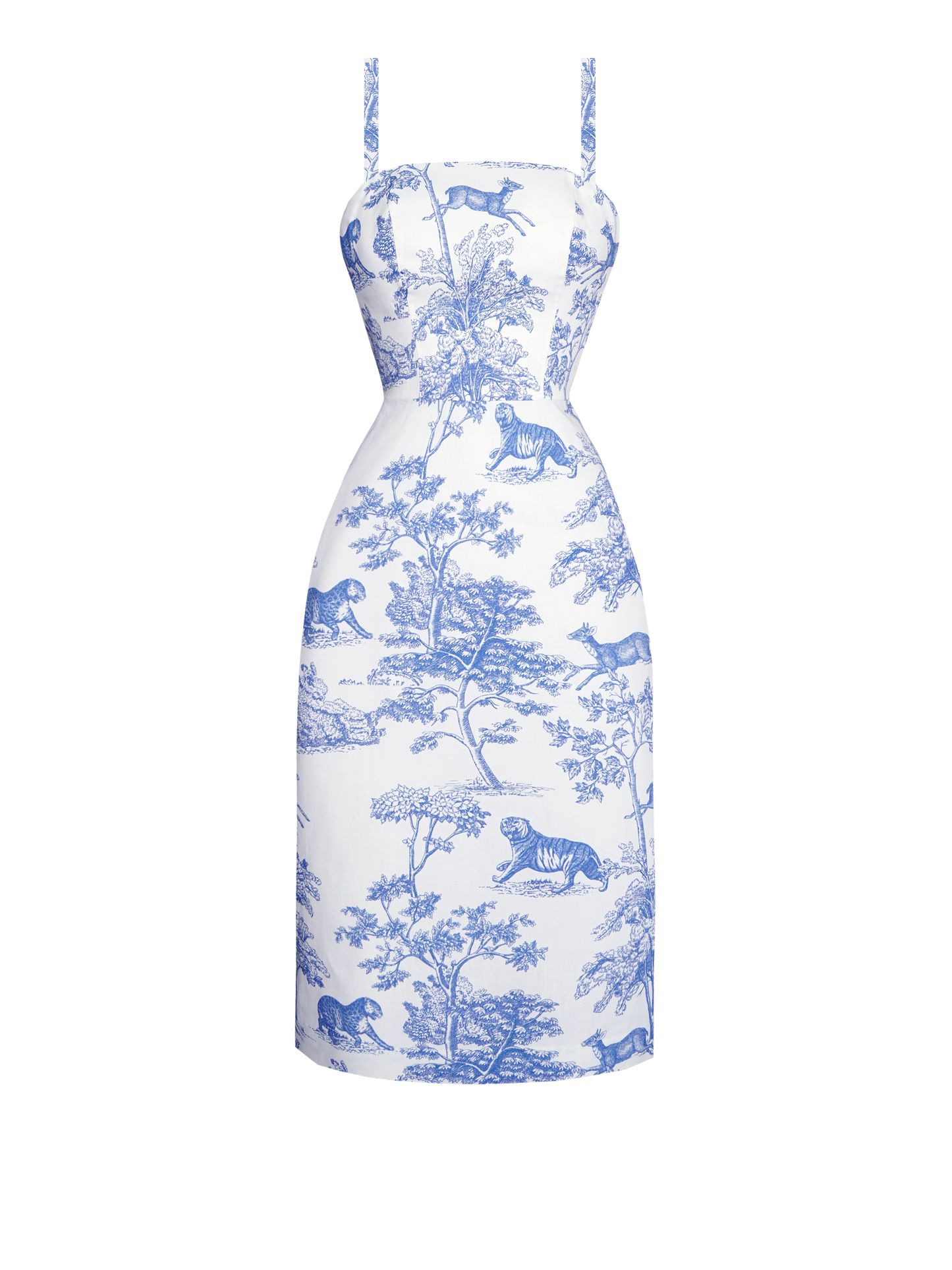 RTS - S - June Dress "Safari Toile"