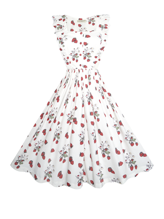 RTS - S - Alice Dress "Strawberry Picking Season"