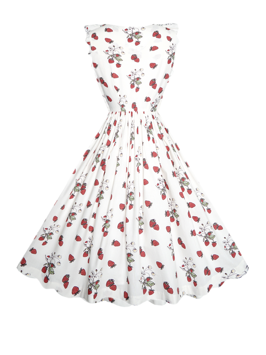 RTS - S - Alice Dress "Strawberry Picking Season"