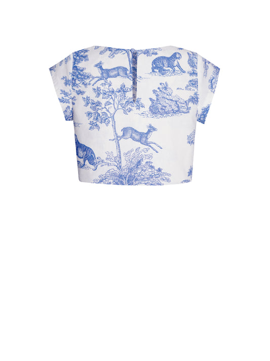 RTS - S - Emma Top "Safari Toile"