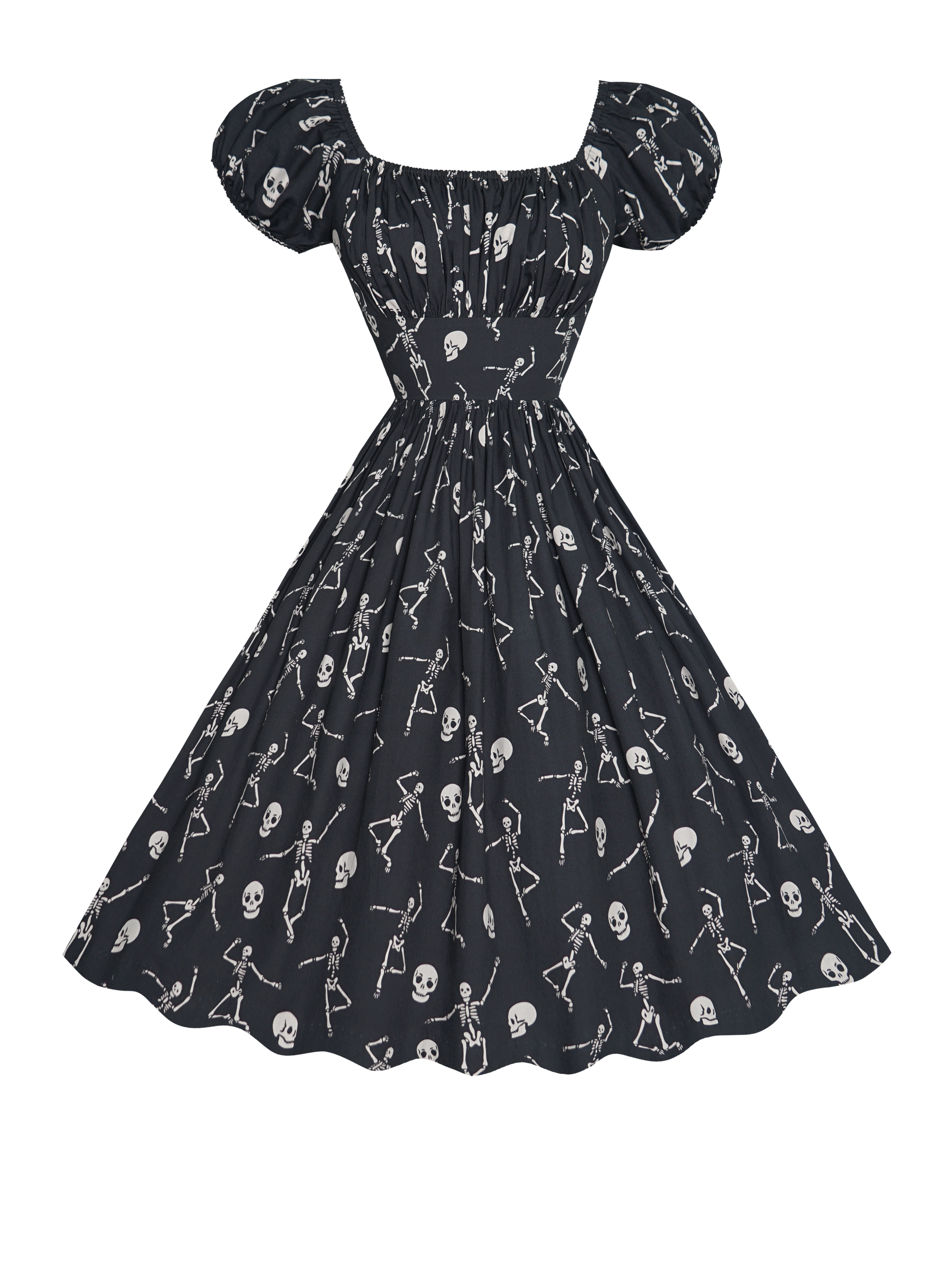 MTO - Loretta Dress "Skeletal Symphony"