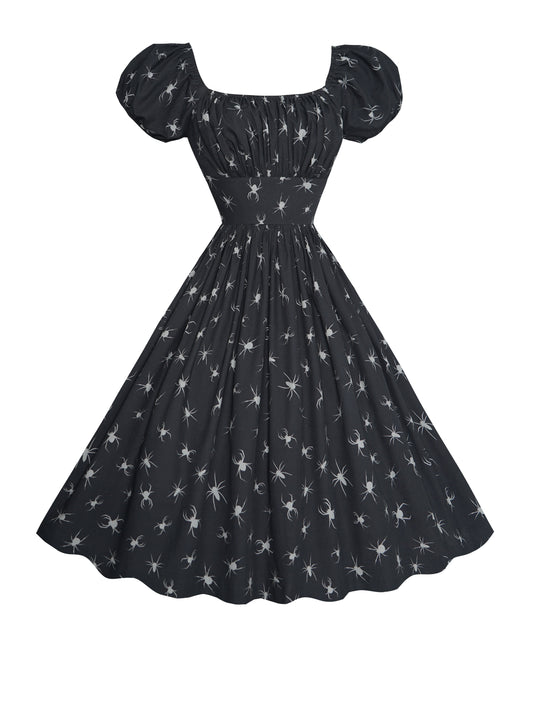 RTS - Size S - Loretta Dress in "Nightcrawlers"