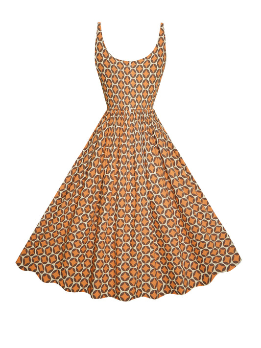 RTS - Size S - Penelope Dress "Warm Starbursts"