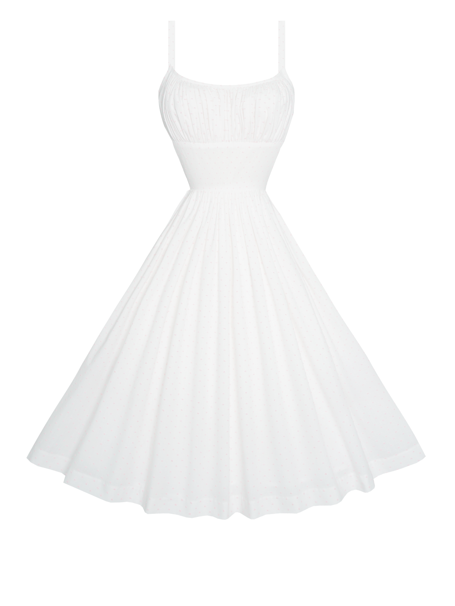 RTS - S - Grace Dress "Prim and Pepper" Pink Dotted Swiss