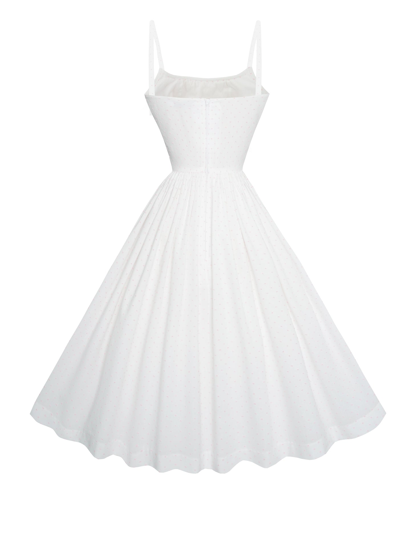 RTS - S - Grace Dress "Prim and Pepper" Pink Dotted Swiss