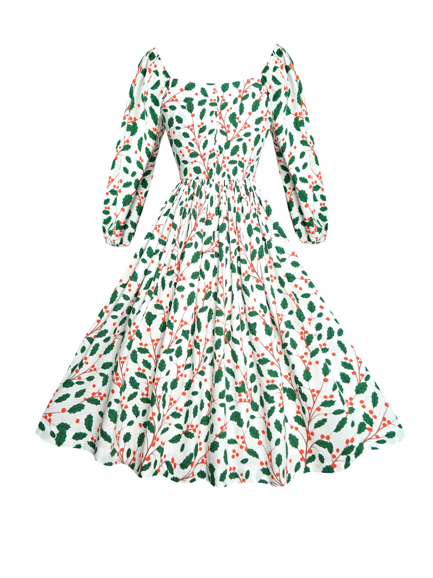 RTS - S - Sydney Dress "Holly Jolly"
