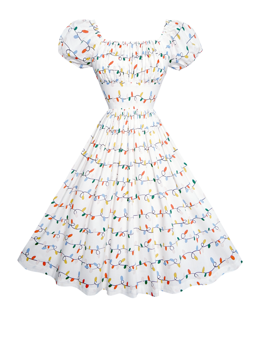 RTS - S - Loretta Dress "Merry and Bright"