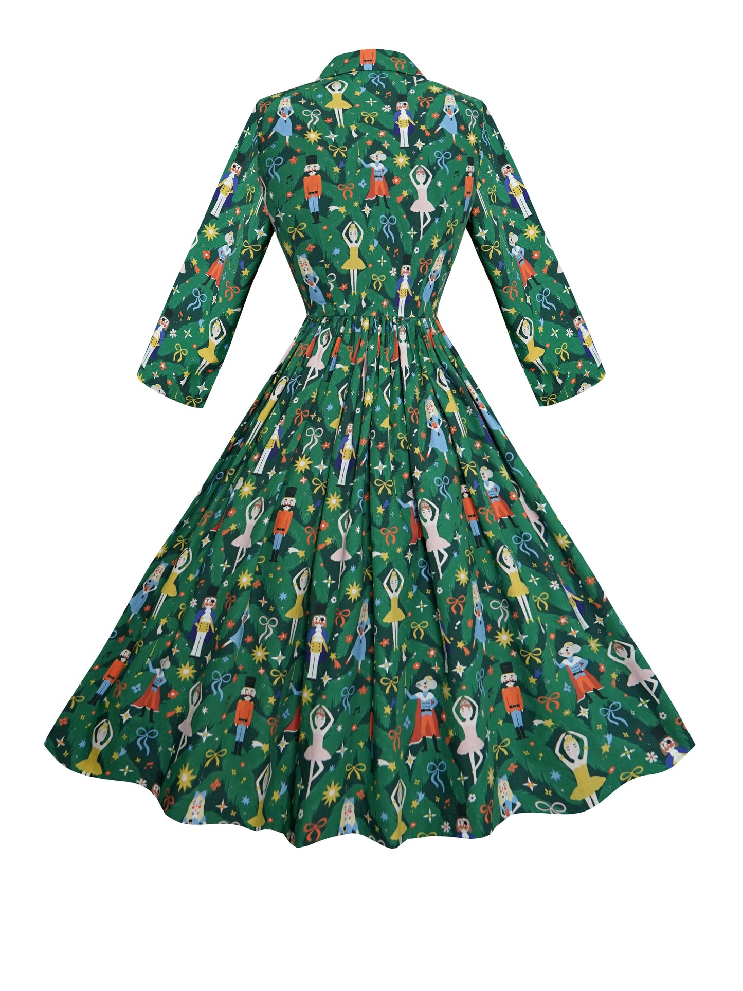 RTS - Size S - Natalie Dress "Nutcracker Christmas"