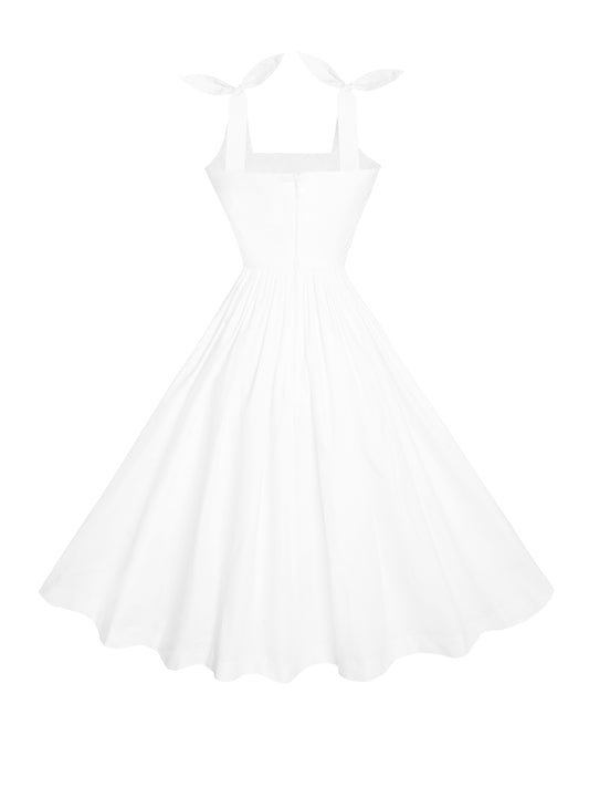 RTS - Size S - Gilda Dress in White Cotton