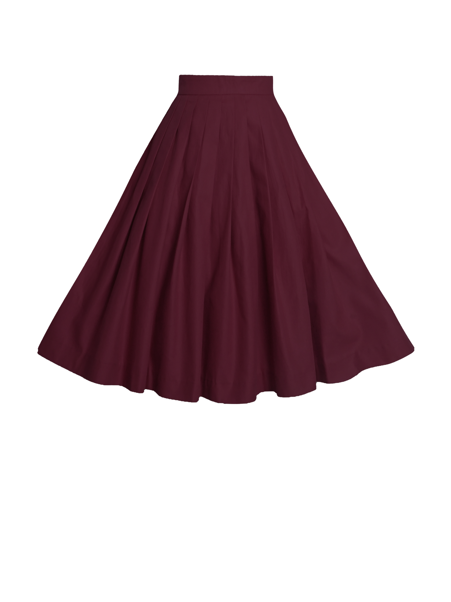 RTS - S - Ruby Skirt Burgundy Cotton