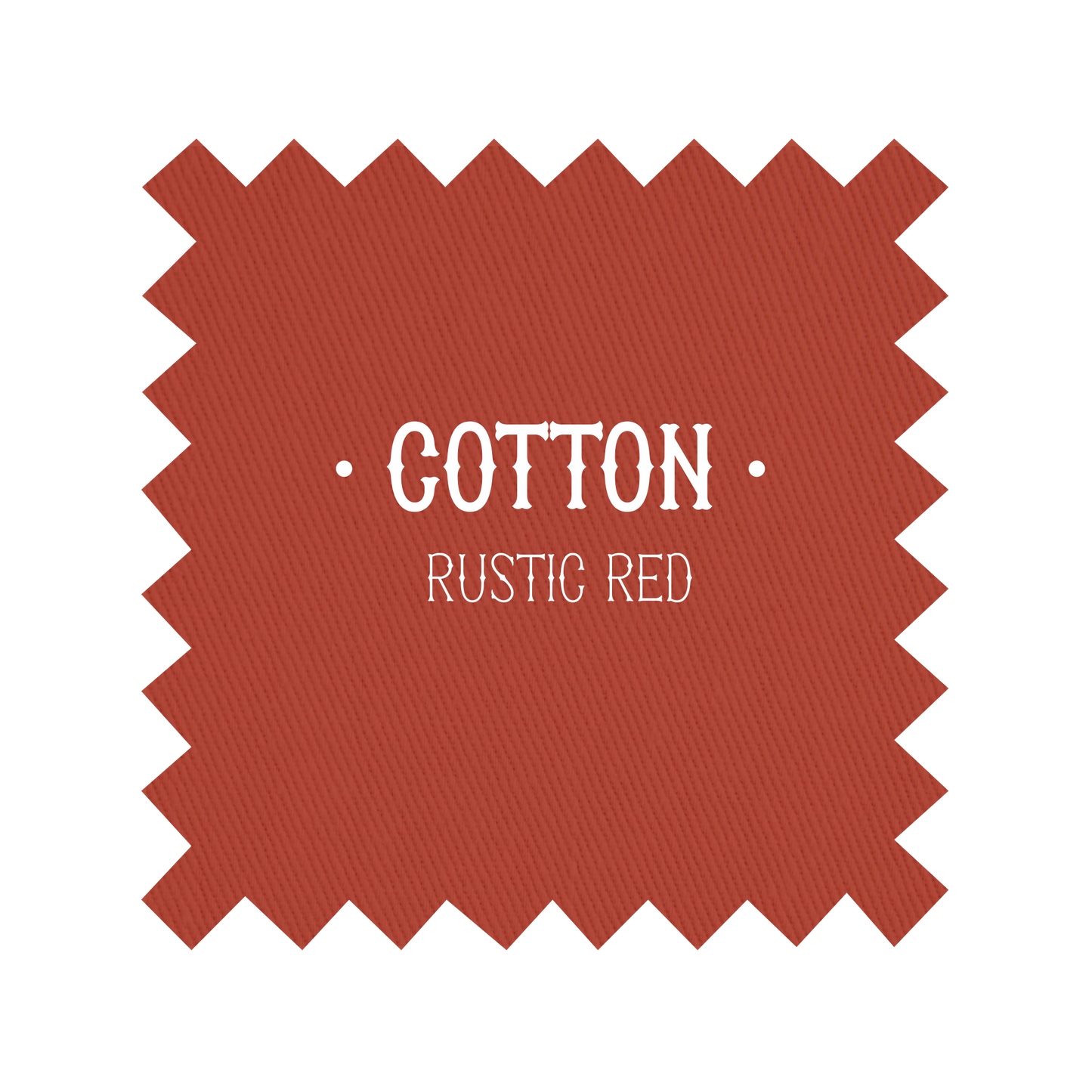 Fabric in Rustic Red Cotton - By the Yard