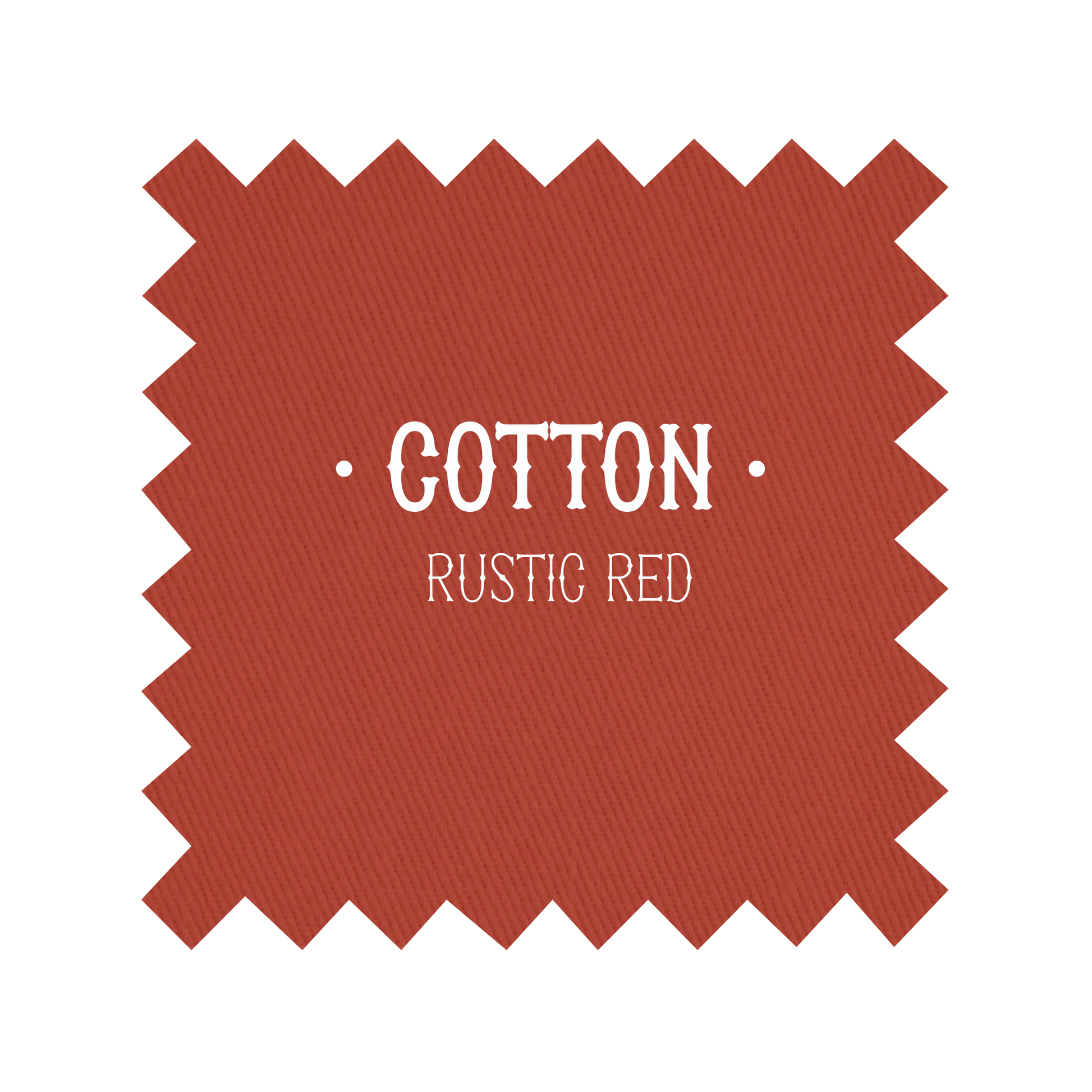 Fabric in Rustic Red Cotton - By the Yard