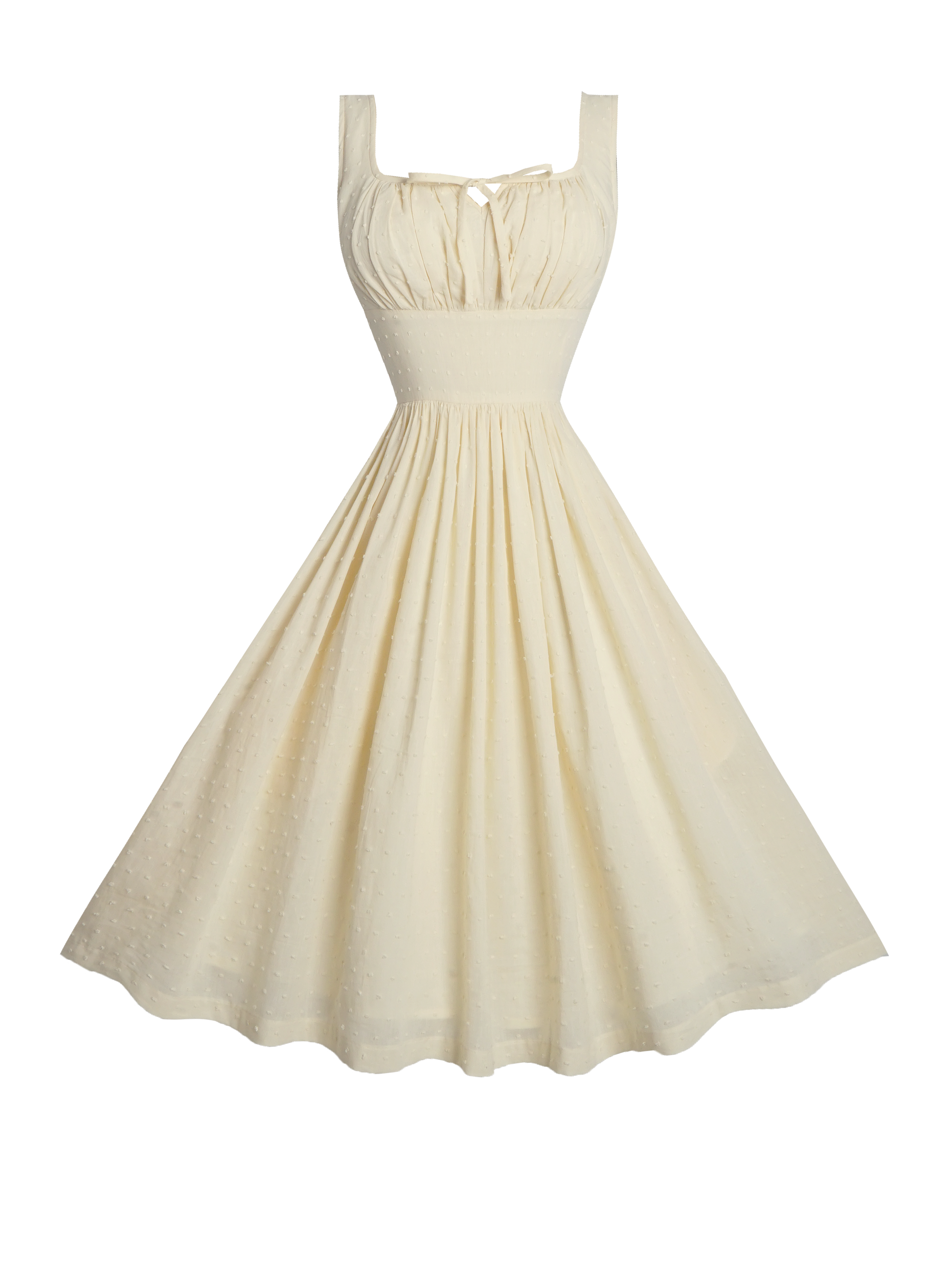 MTO - Michelle Dress "Dotted Swiss" Ivory