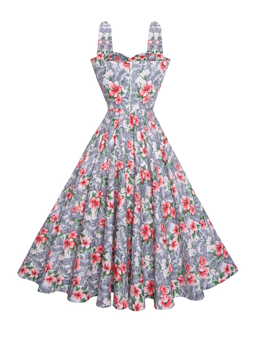 RTS - Size S - Catalina Dress "Jungle Fever" Grey