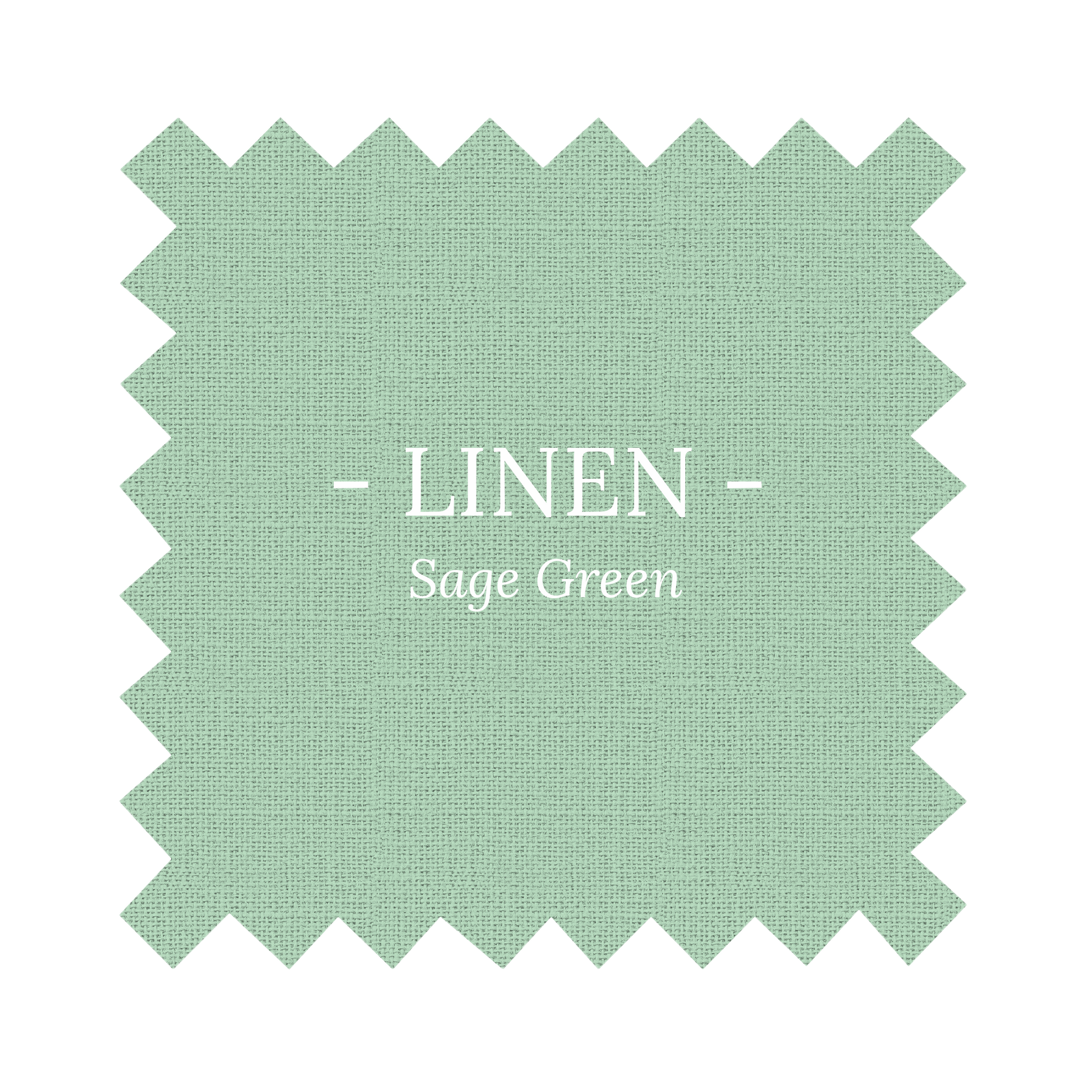 Fabric in Sage Green Linen - By the Yard