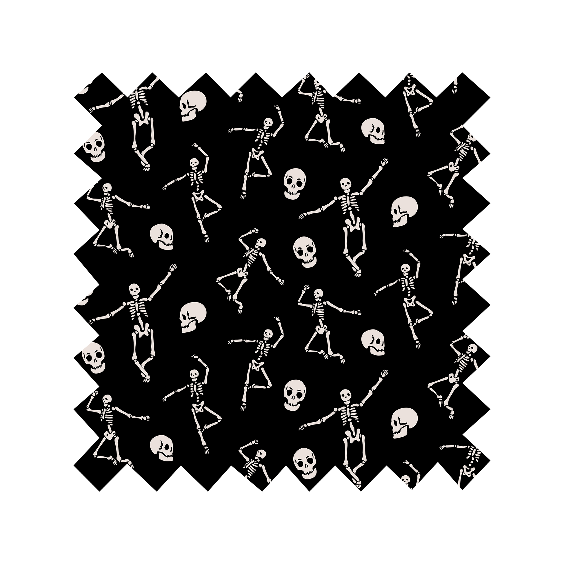 Fabric "Skeletal Symphony" - By the Yard