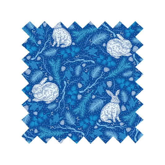 Fabric "Snow Bunny" - By the Yard