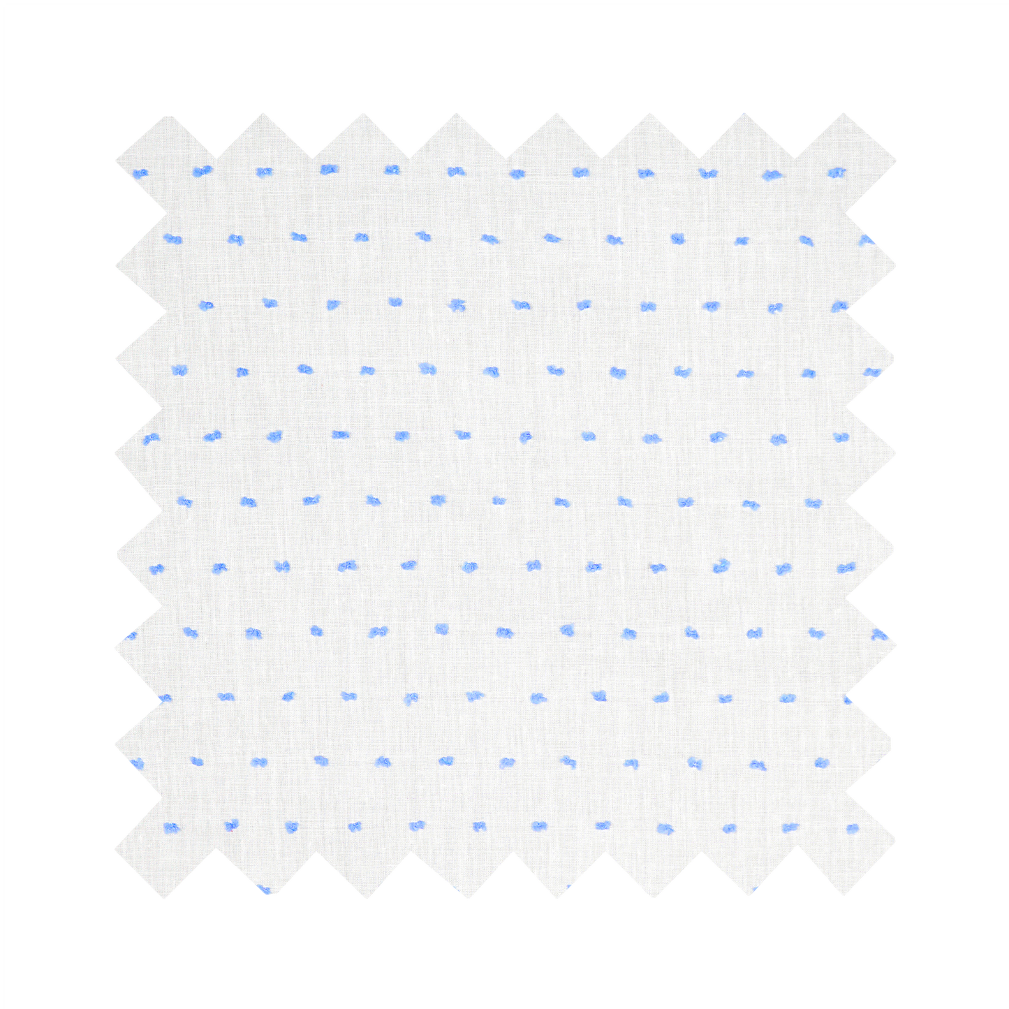 Fabric "Prim and Pepper" Blue Dotted Swiss - By the Yard