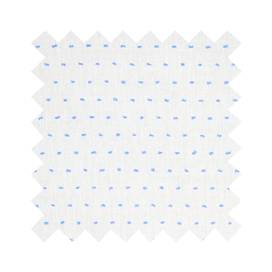 Fabric "Prim and Pepper" Blue Dotted Swiss - By the Yard
