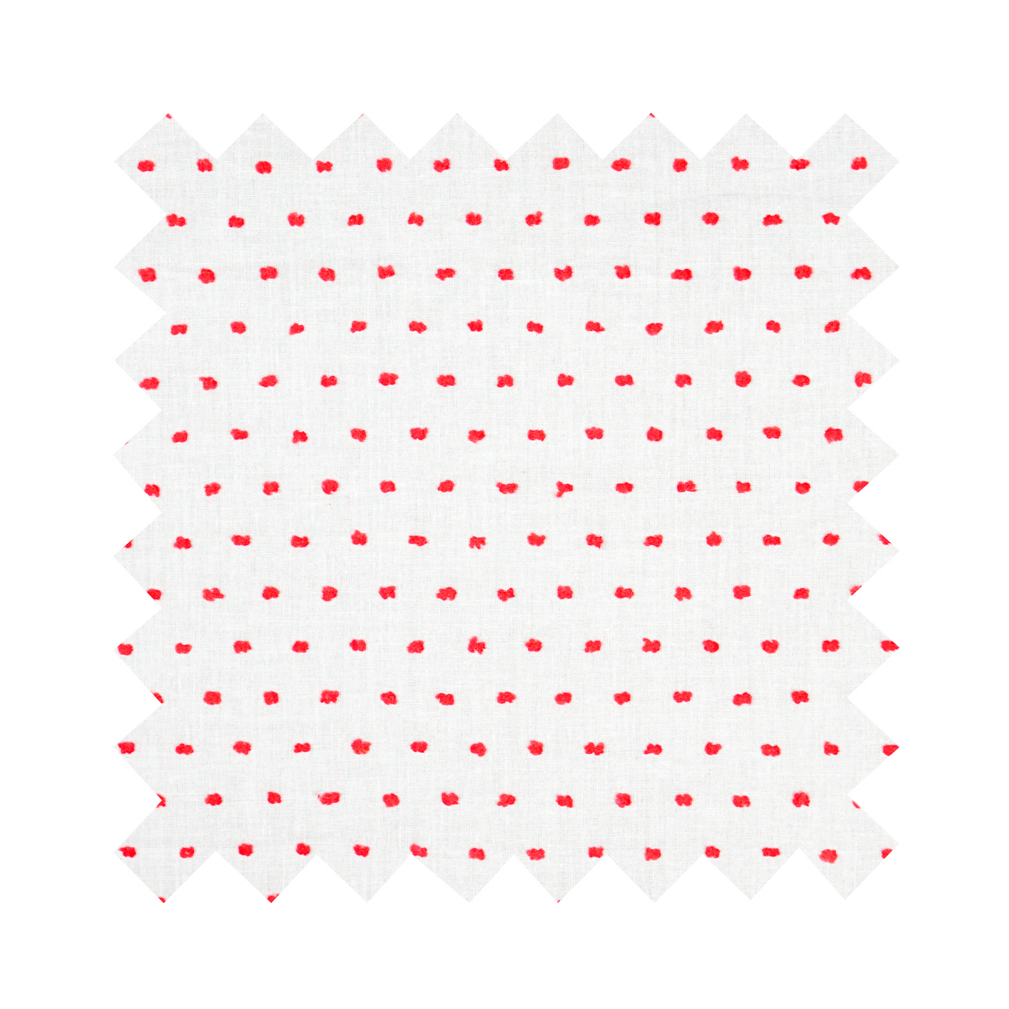 Fabric "Prim and Pepper" Red Dotted Swiss - By the Yard