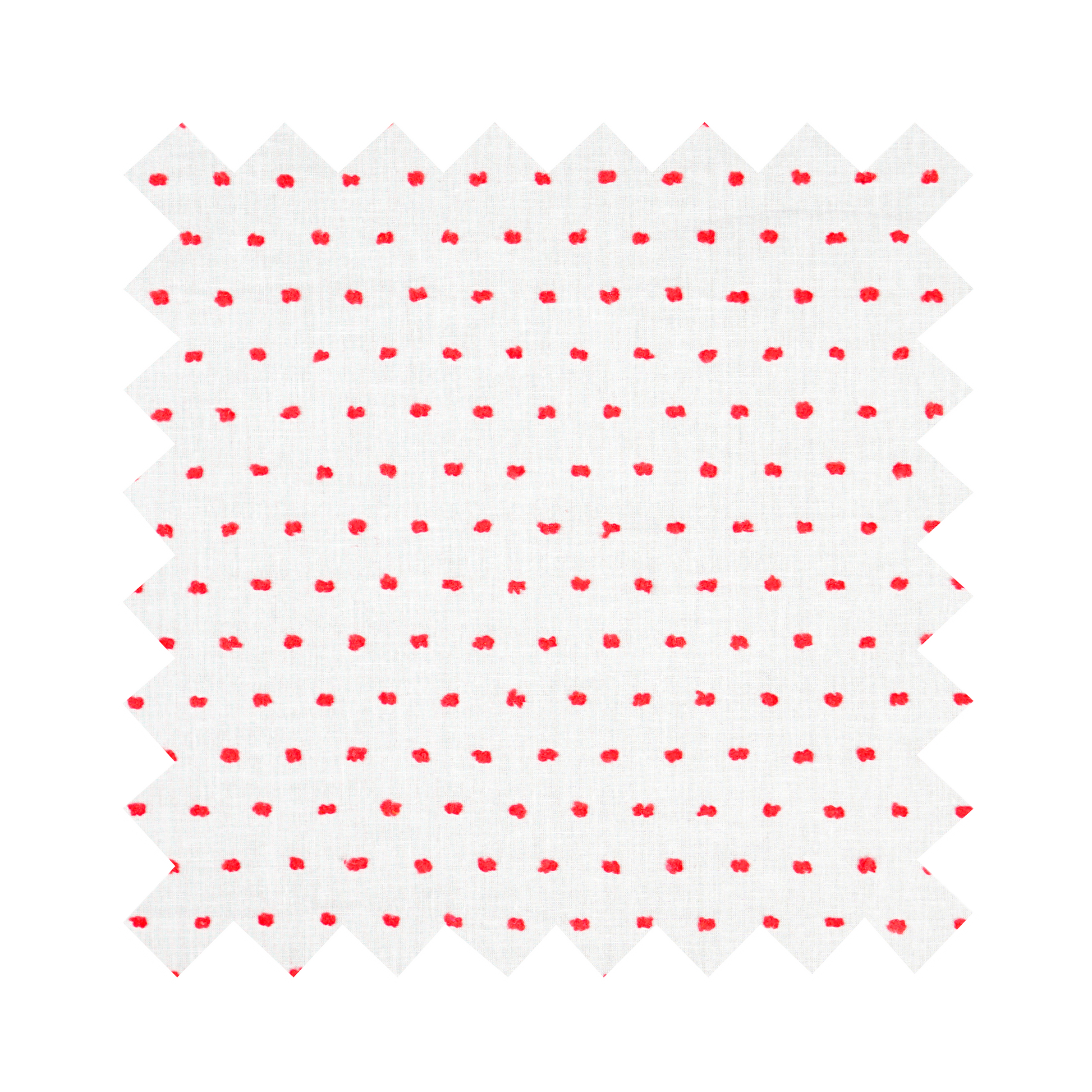 Fabric "Prim and Pepper" Red Dotted Swiss - By the Yard