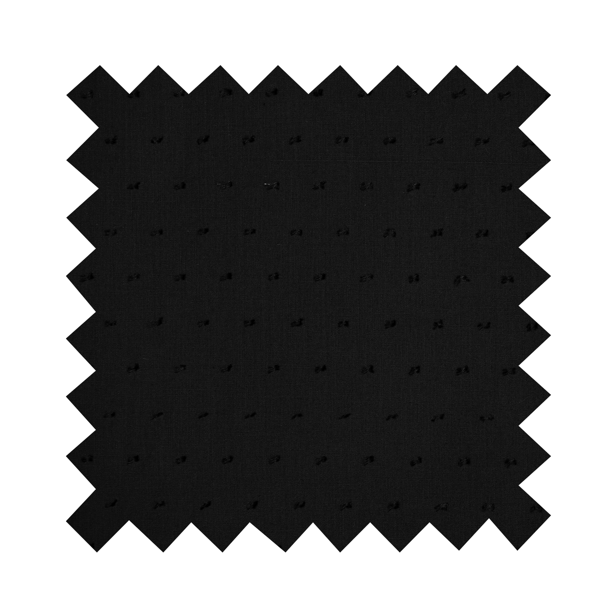 Fabric "Dotted Swiss" Black - By the Yard