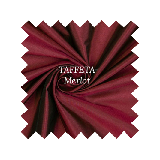 Fabric Merlot Taffeta - By the Yard