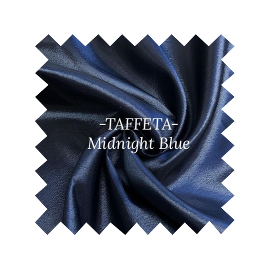 Fabric Midnight Blue Taffeta - By the Yard