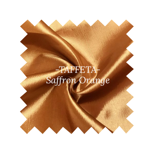 Fabric Saffron Orange Taffeta - By the Yard