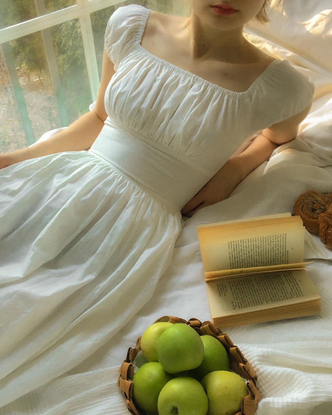RTS - Loretta Dress in White Cotton