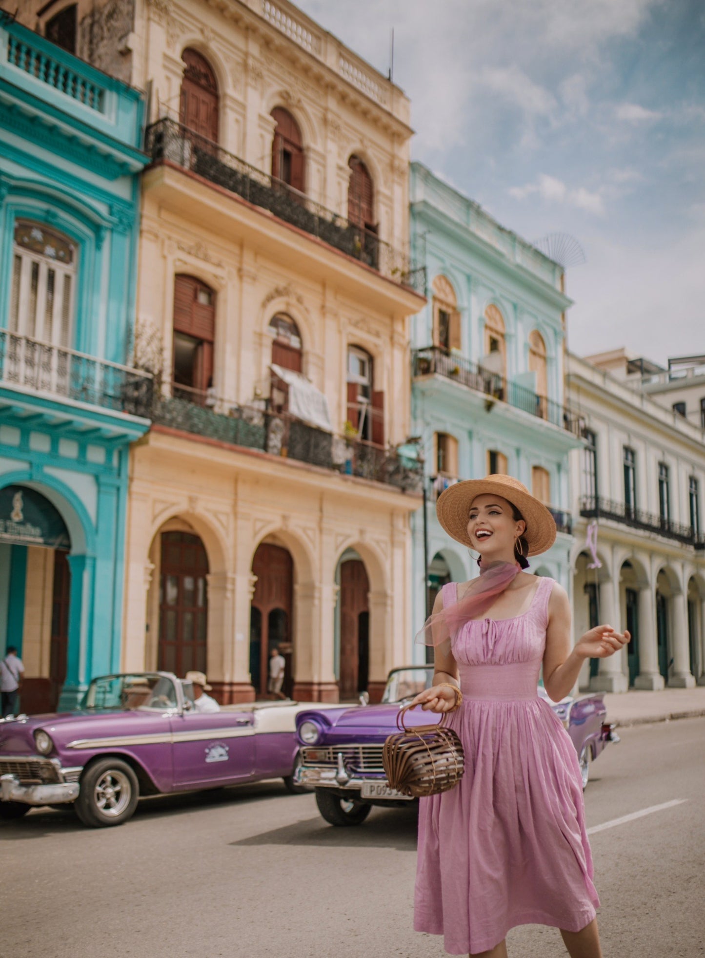 MTO - Michelle Dress "Dotted Swiss" Lavender