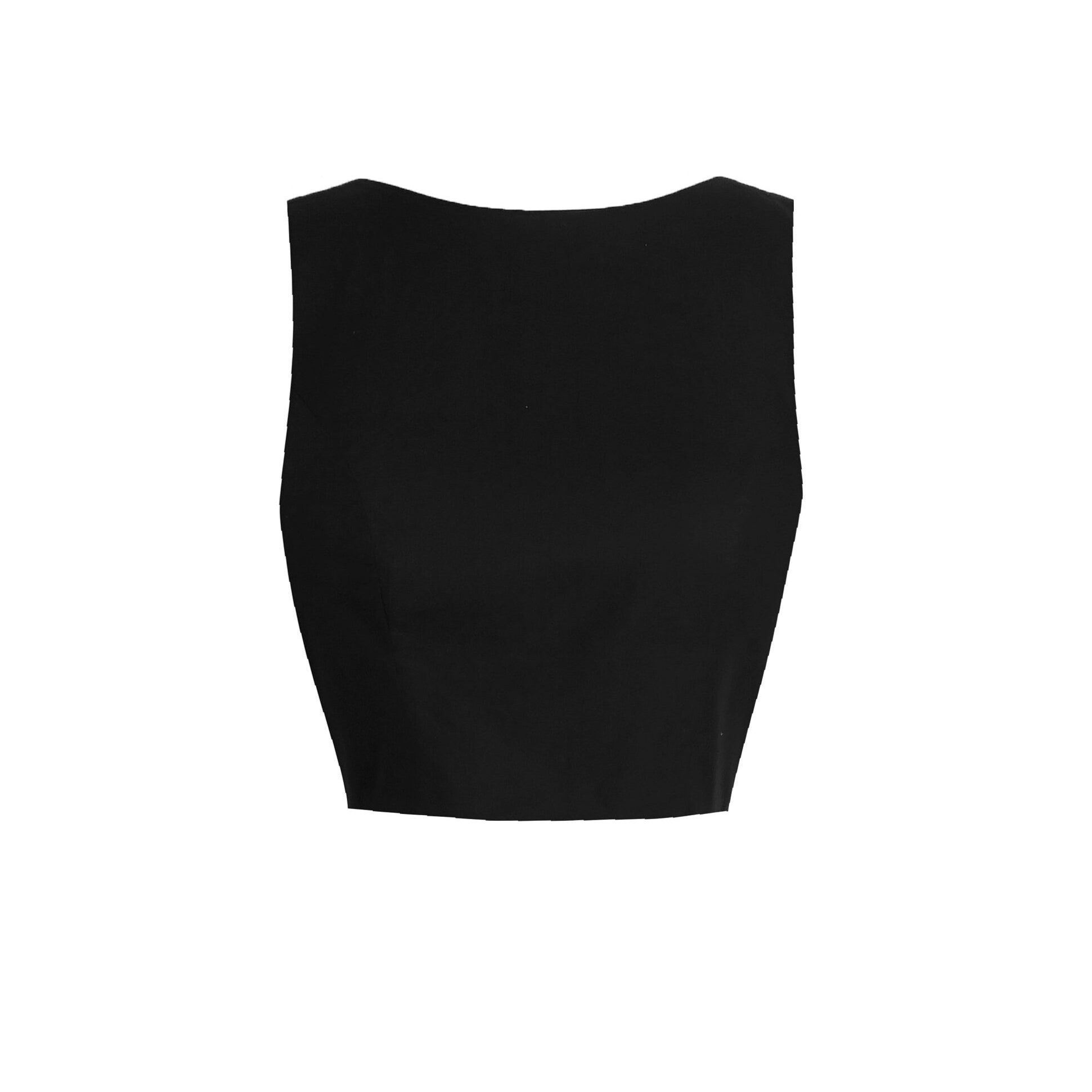 RTS - Size S - Georgia Top in Raven Black Cotton