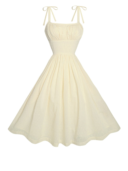 MTO - Kelly Dress "Dotted Swiss" Ivory