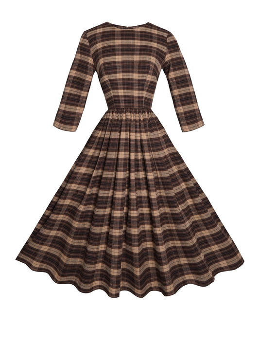 MTO - Marianne Dress "Mulholland Plaid"