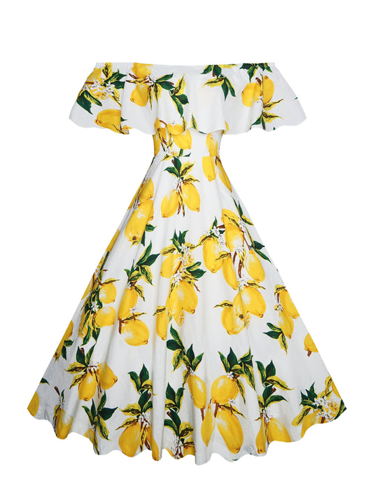 RTS - Size S - Dauphine Dress "Freshly Squeezed" Golden Yellow