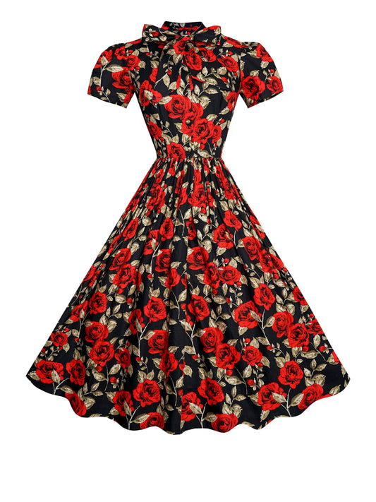 MTO - Bonnie Dress "Si Senorita" Black