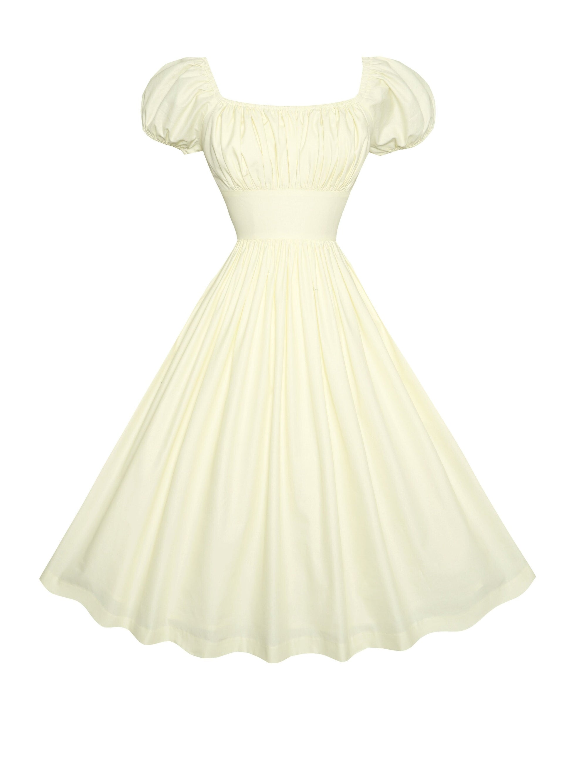 MTO - Loretta Dress in Buttercream Cotton