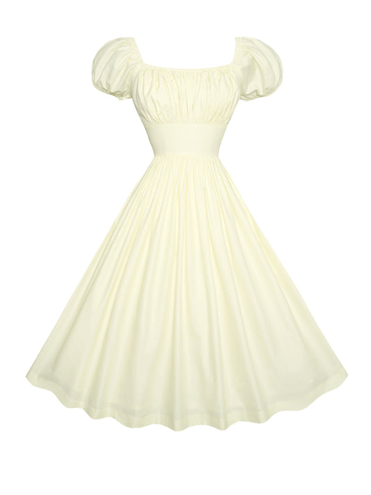 MTO - Loretta Dress in Buttercream Cotton