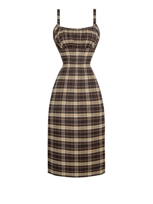 MTO - Bettie Dress "Mulholland Plaid"