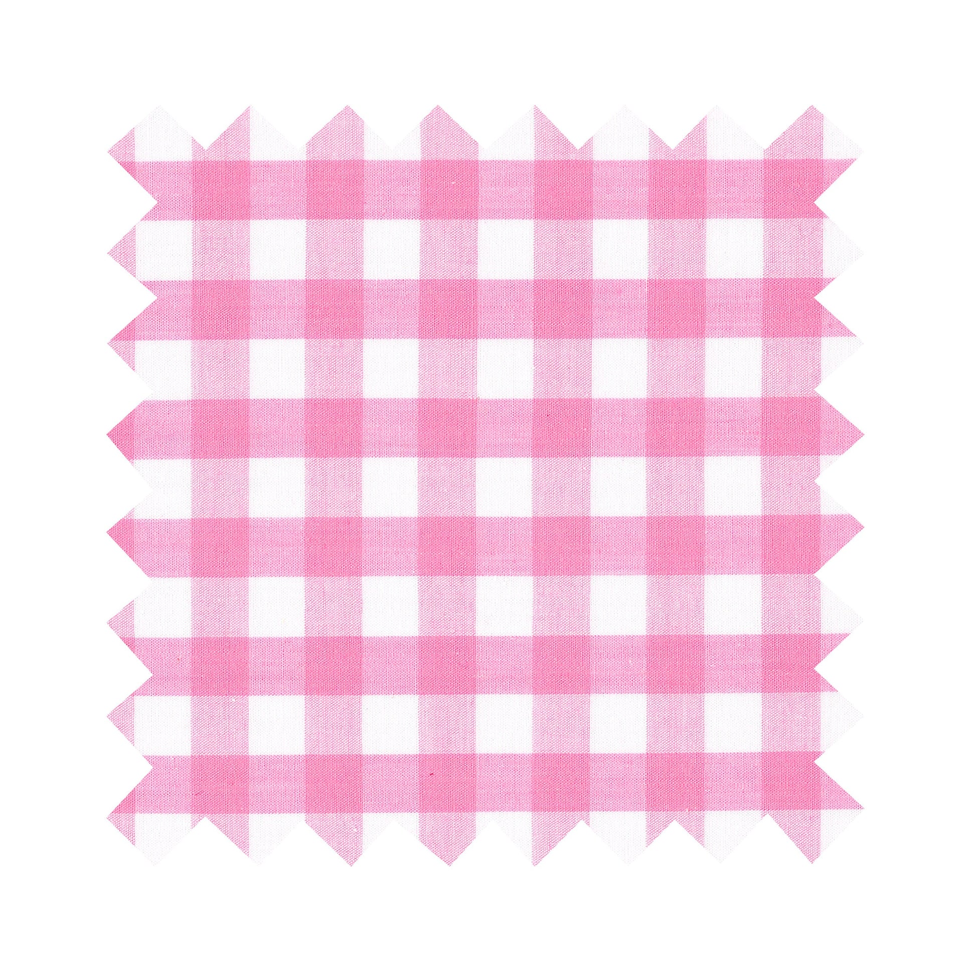 Fabric Light Pink Gingham - Large Checks - By the Yard