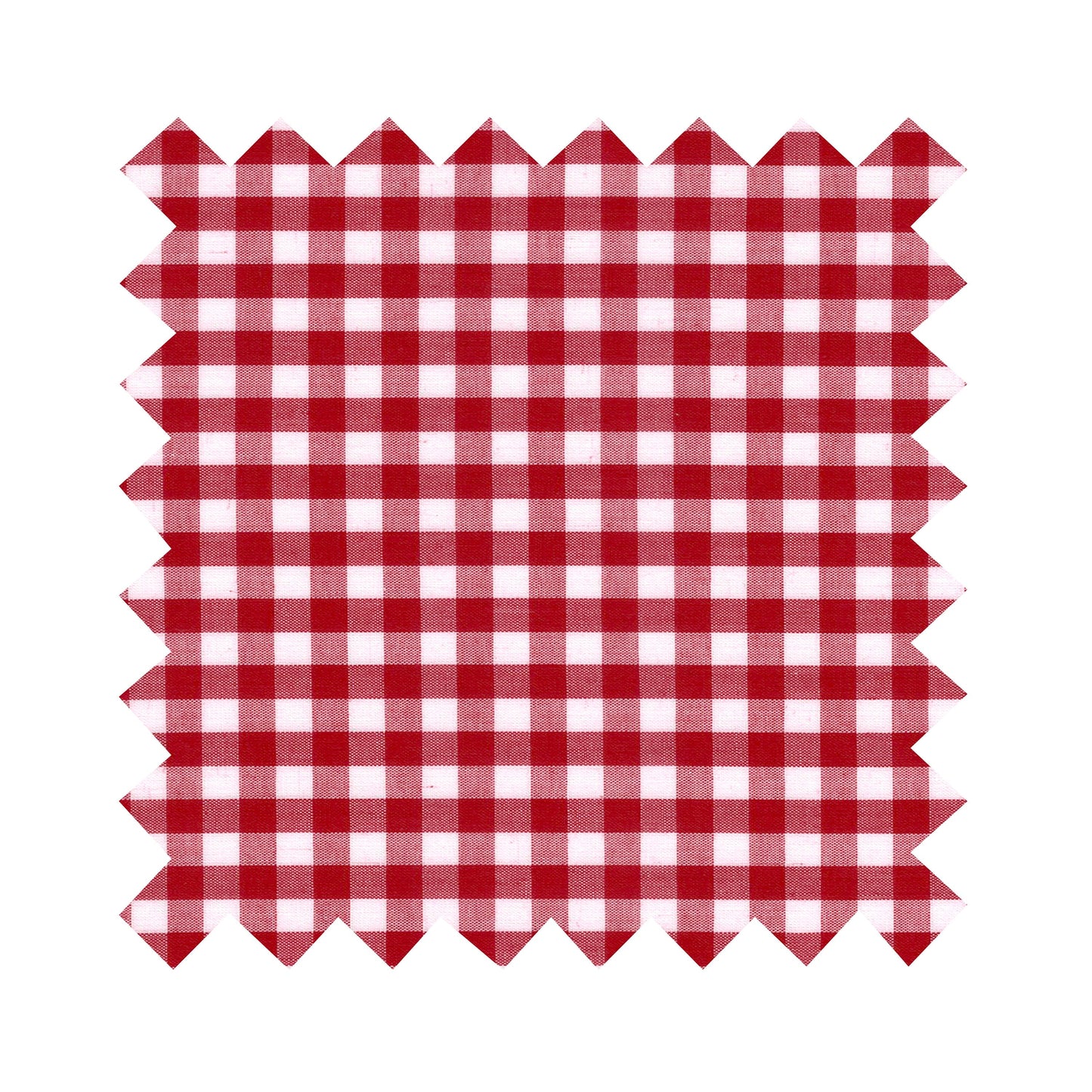Fabric Red Gingham - Medium Checks - By the Yard